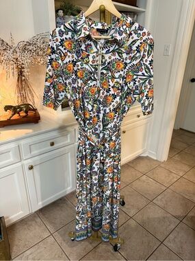 1.STATE XL Colorful Paisley Floral Belted Maxi Dress